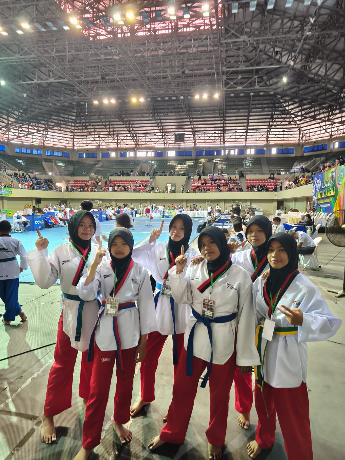 13 Atlet Taekwondo MTsN 9 Bantul Borong Medali di Sleman Battle Arena